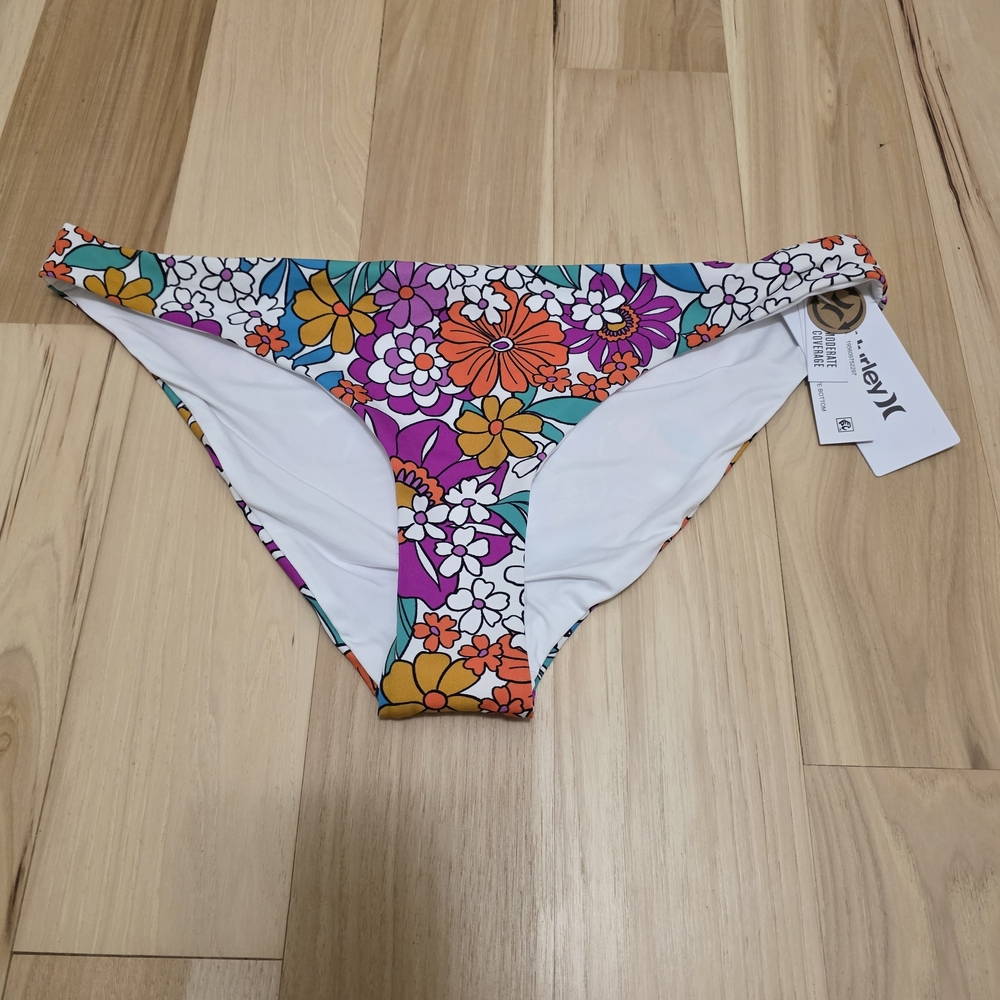 Hurley Multicolor Floral Bikini Bottom